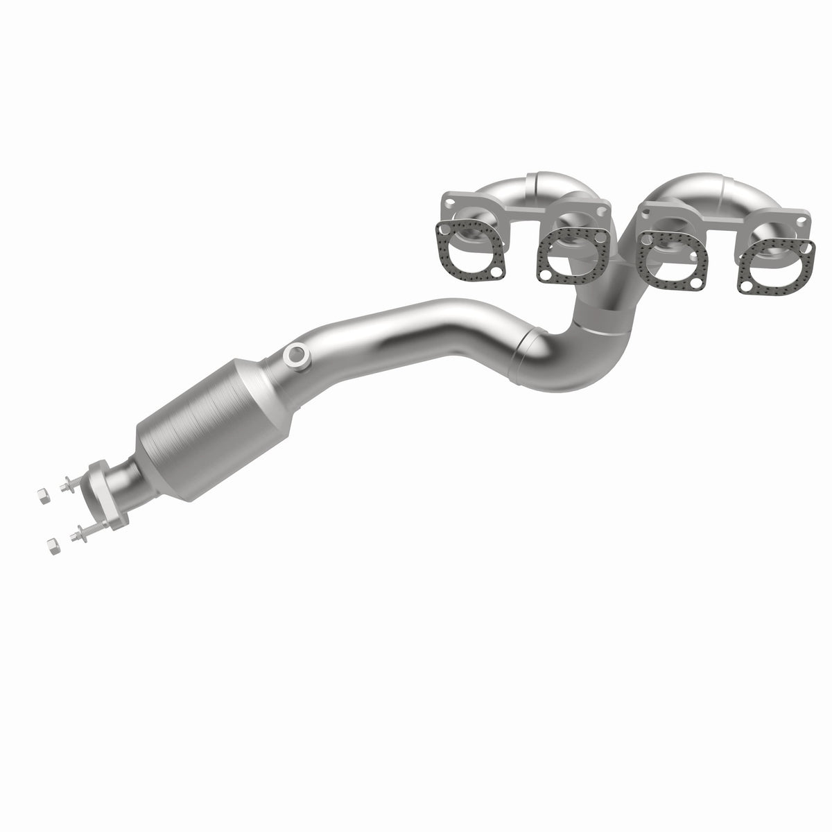 Catalytic Converter with Integrated Exhaust Manifold for HM Grade Federal / EPA Compliant Direct-Fit Manifold Catalytic