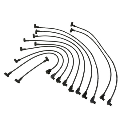 Spark Plug Wire Set Universal 8mm Silicone Spiro Pro 350 ohm/ft Black 72045