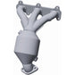 Catalytic Converter with Integrated Exhaust Manifold for HM Grade Federal / EPA Compliant Direct-Fit Manifold Catalytic