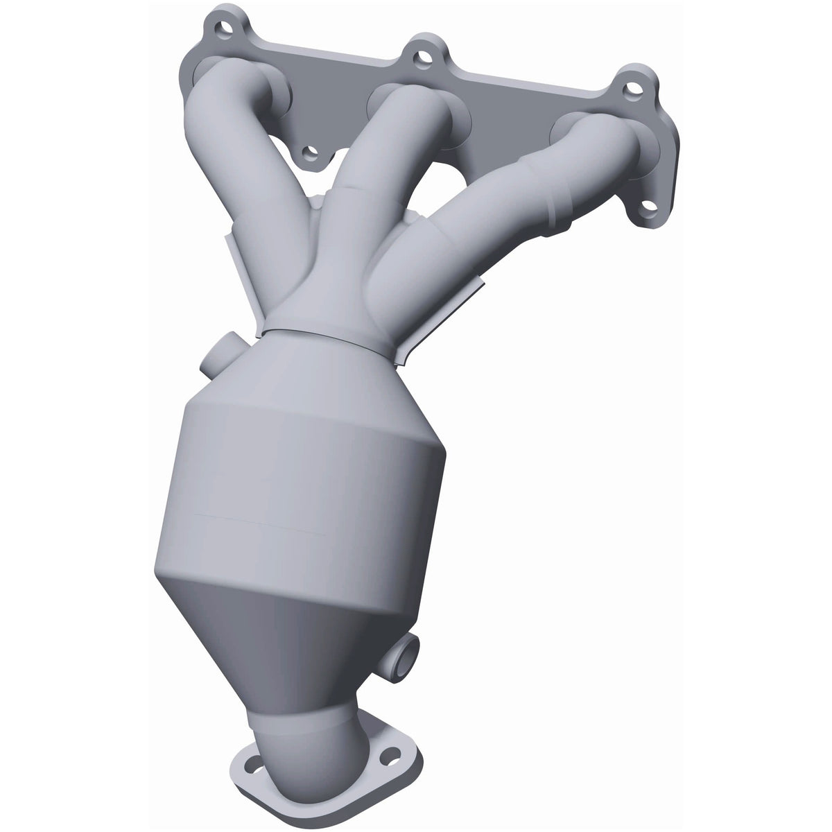 Catalytic Converter with Integrated Exhaust Manifold for HM Grade Federal / EPA Compliant Direct-Fit Manifold Catalytic
