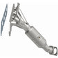 Catalytic Converter with Integrated Exhaust Manifold for HM Grade Federal / EPA Compliant Direct-Fit Manifold Catalytic