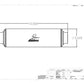 Fuel Filter High Flow Fuel System Universal Fit Aeromotive 12364-BGPL