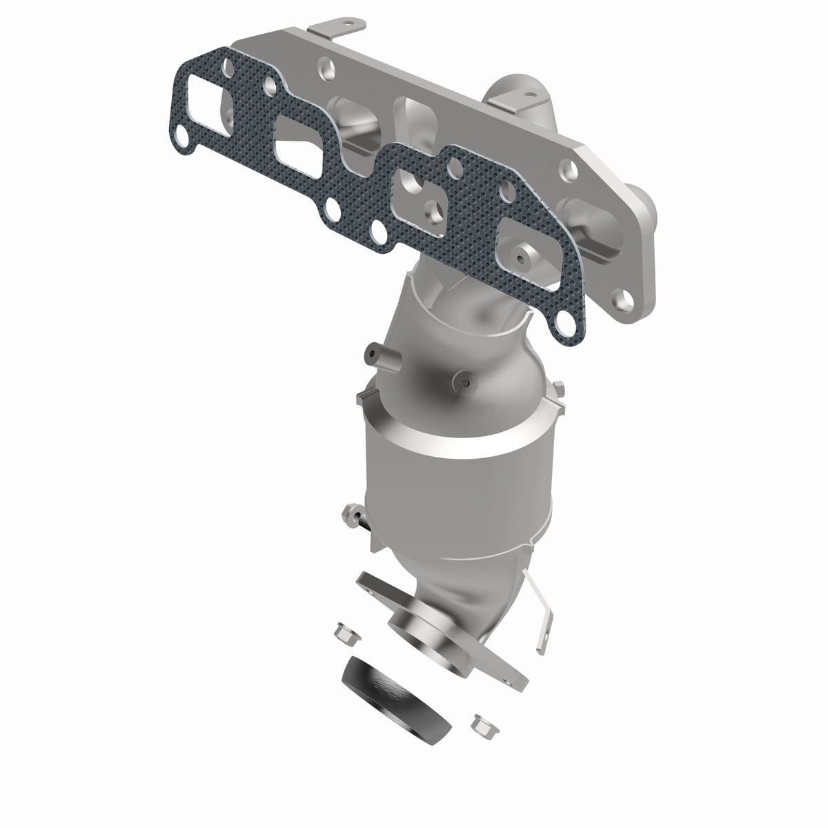 Catalytic Converter with Integrated Exhaust Manifold for HM Grade Federal / EPA Compliant Direct-Fit Manifold Catalytic