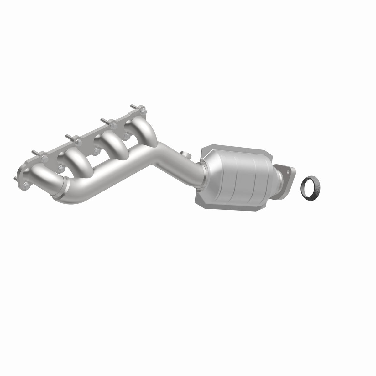 Catalytic Converter with Integrated Exhaust Manifold for HM Grade Federal / EPA Compliant Direct-Fit Manifold Catalytic