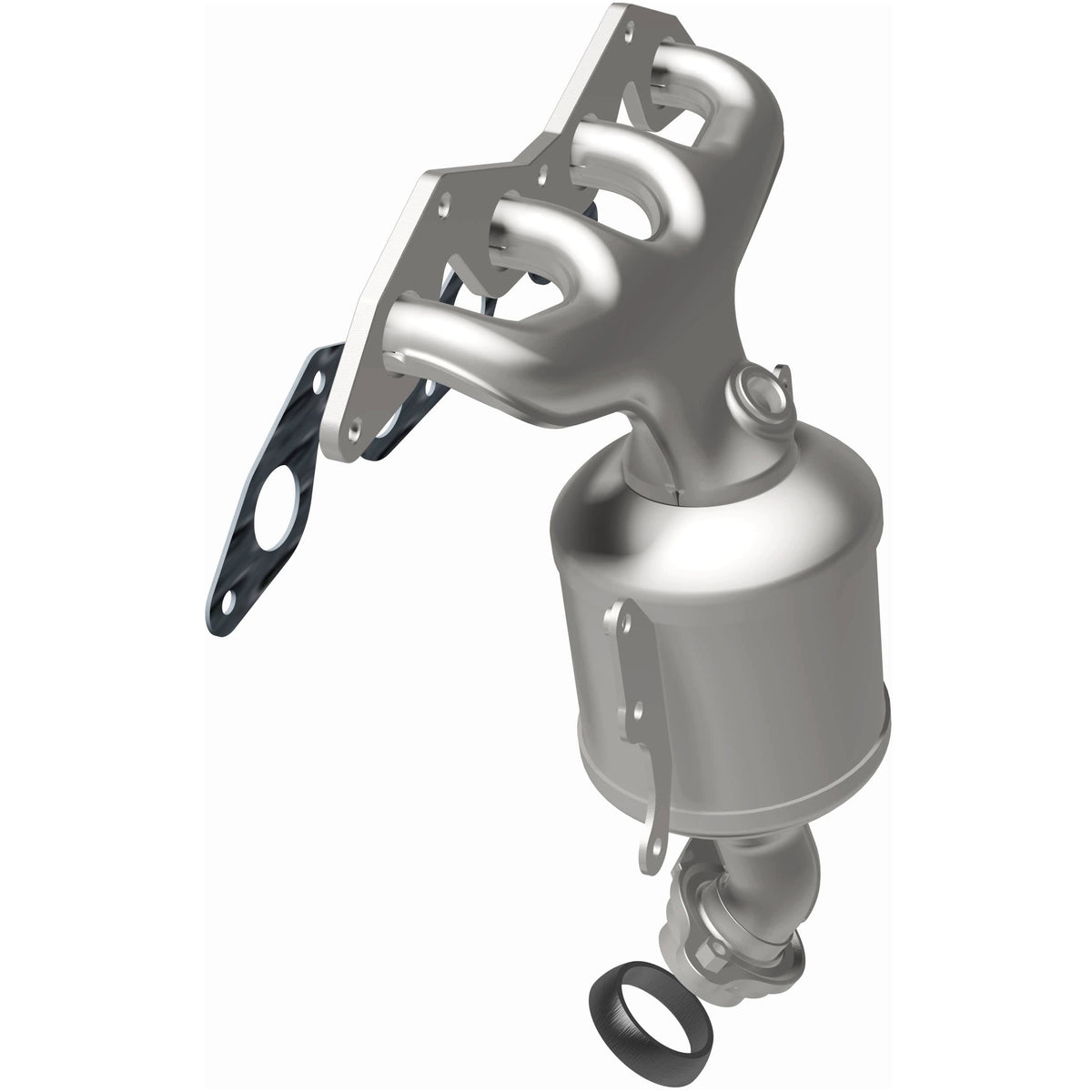Catalytic Converter with Integrated Exhaust Manifold for HM Grade Federal / EPA Compliant Direct-Fit Manifold Catalytic
