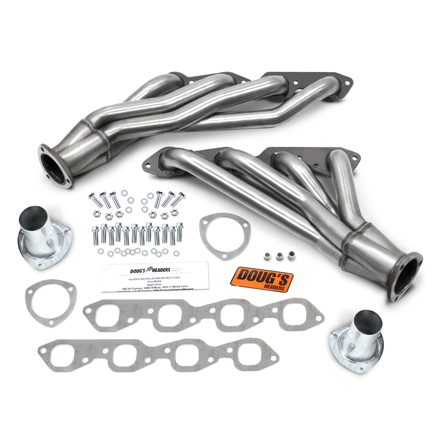 Mid-Length Headers for 64-77 GM F G/A Body 396-502 BBC 1-3/4in Primary D306-SS