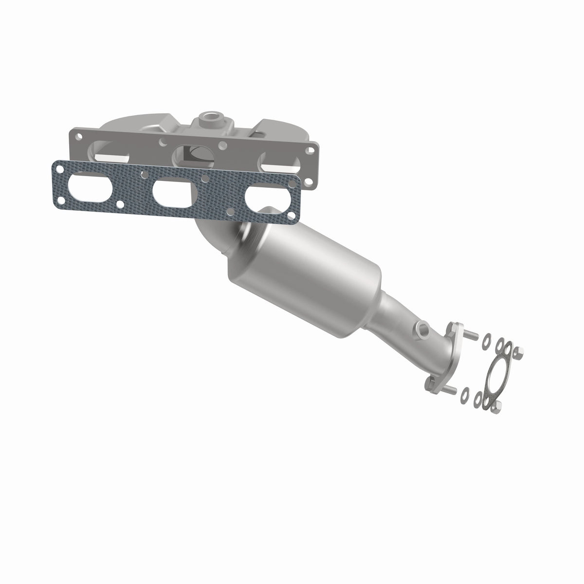Catalytic Converter with Integrated Exhaust Manifold for HM Grade Federal / EPA Compliant Direct-Fit Manifold Catalytic