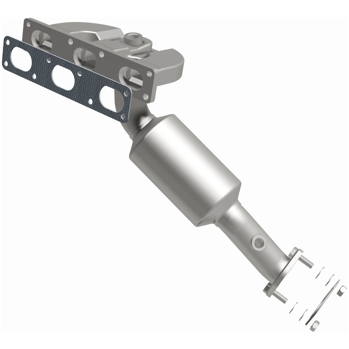 Catalytic Converter with Integrated Exhaust Manifold for HM Grade Federal / EPA Compliant Direct-Fit Manifold Catalytic