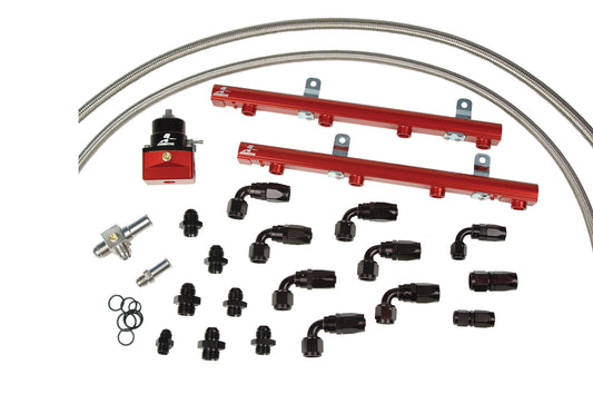 Fuel Injection Fuel Rail Kit EFI Fuel Rail Vehicle Specific Fit Aeromotive 14118-BGPL