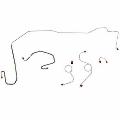 1970-71 Dodge Challenger Front Brake Line Kit Power Disc Brakes - EKT7003SS - Front Lines Car Part People