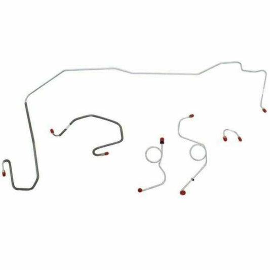 1970-71 Dodge Challenger Front Brake Line Kit Power Disc Brakes - EKT7003SS - Front Lines Car Part People