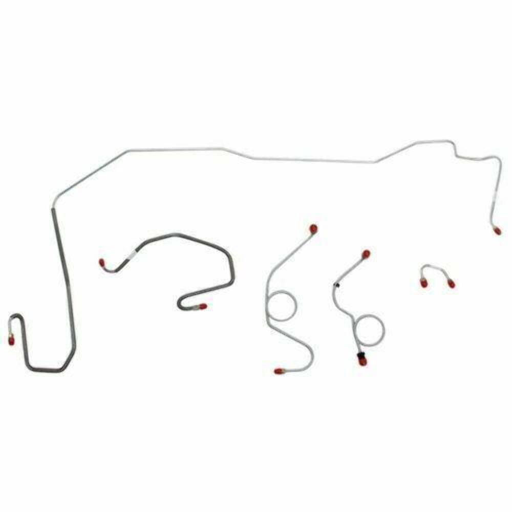 70-71 Dodge Challenger Front Brake Line Kit Power Disc Brakes Stainless EKT7004SS - Front Lines Car Part People