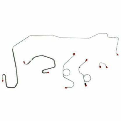 70-71 Dodge Challenger Front Brake Line Kit Power Disc Brakes Stainless EKT7004SS - Front Lines Car Part People