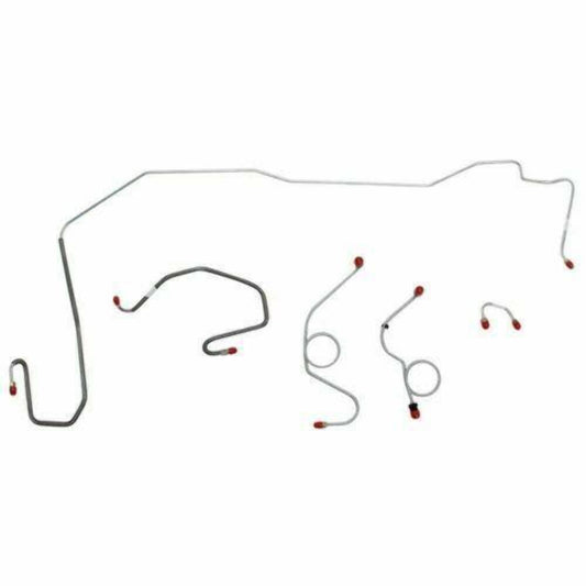 70-71 Dodge Challenger Front Brake Line Kit Power Disc Brakes Stainless EKT7004SS - Front Lines Car Part People