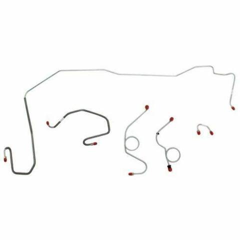 70-71 Dodge Challenger Front Brake Line Kit Power Disc Brakes Stainless EKT7004SS