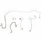 1970-71 Dodge Challenger Front Brake Line Kit Power Disc Brakes Steel EKT7005OM