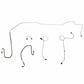 1970-71 Dodge Challenger Front Brake Line Kit Power Disc Brakes Stainless EKT7005SS