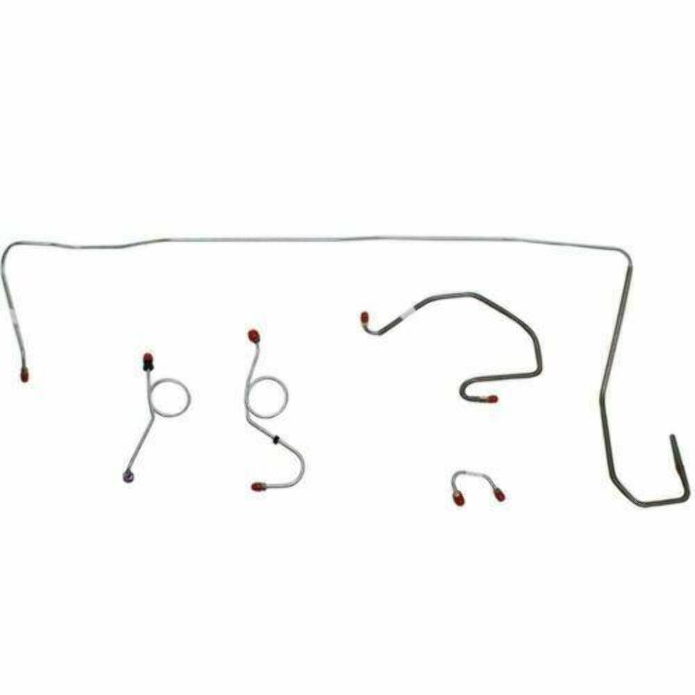 1970-71 Dodge Challenger Front Brake Line Kit Manual Disc Brakes - EKT7006SS - Front Lines Car Part People