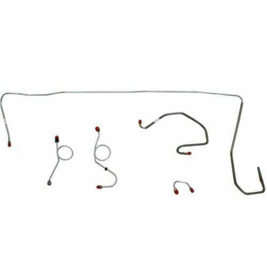 1970-71 Dodge Challenger Front Brake Line Kit Manual Disc Brakes - EKT7006SS - Front Lines Car Part People