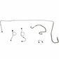 1970-71 Dodge Challenger Front Brake Line Kit Manual Disc Brakes - EKT7006SS