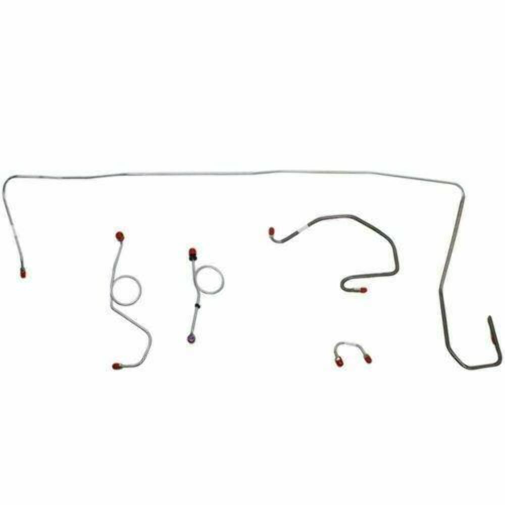 1970-71 Dodge Challenger Front Brake Line Kit Manual Disc Brakes - EKT7008SS - Front Lines Car Part People