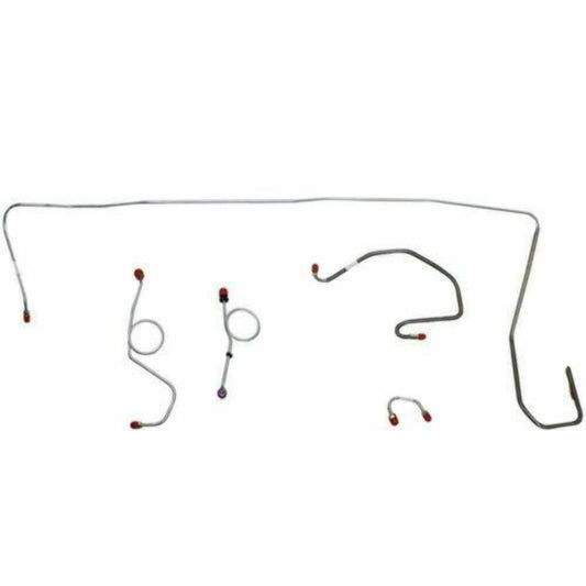 1970-71 Dodge Challenger Front Brake Line Kit Manual Disc Brakes - EKT7008SS - Front Lines Car Part People