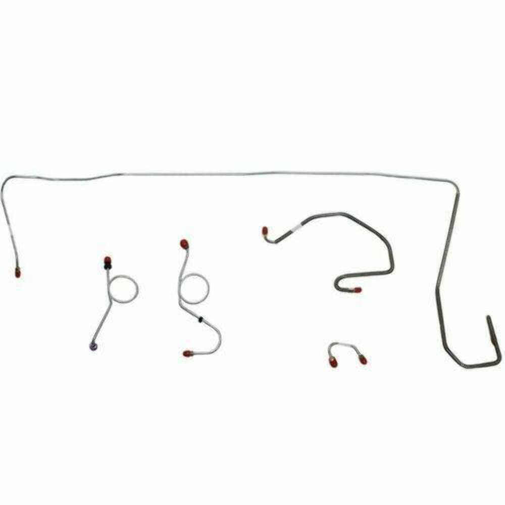 1970-71 Dodge Challenger Front Brake Line Kit Manual Disc Brakes - EKT7009SS - Front Lines Car Part People