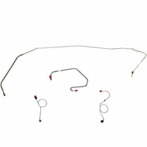1971-73 Dodge Challenger Front Brake Line Kit Standard Drum Brakes - EKT7101OM