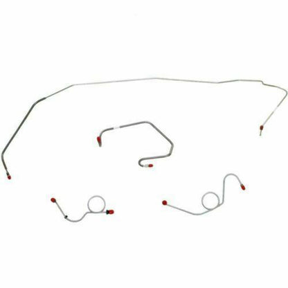 1971-73 Dodge Challenger Front Brake Line Kit Power Drum Brakes - EKT7102OM - Front Lines Car Part People