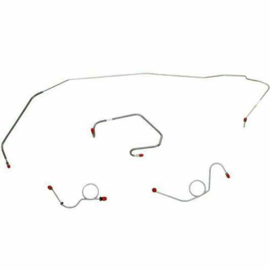 1971-73 Dodge Challenger Front Brake Line Kit Power Drum Brakes - EKT7102OM - Front Lines Car Part People