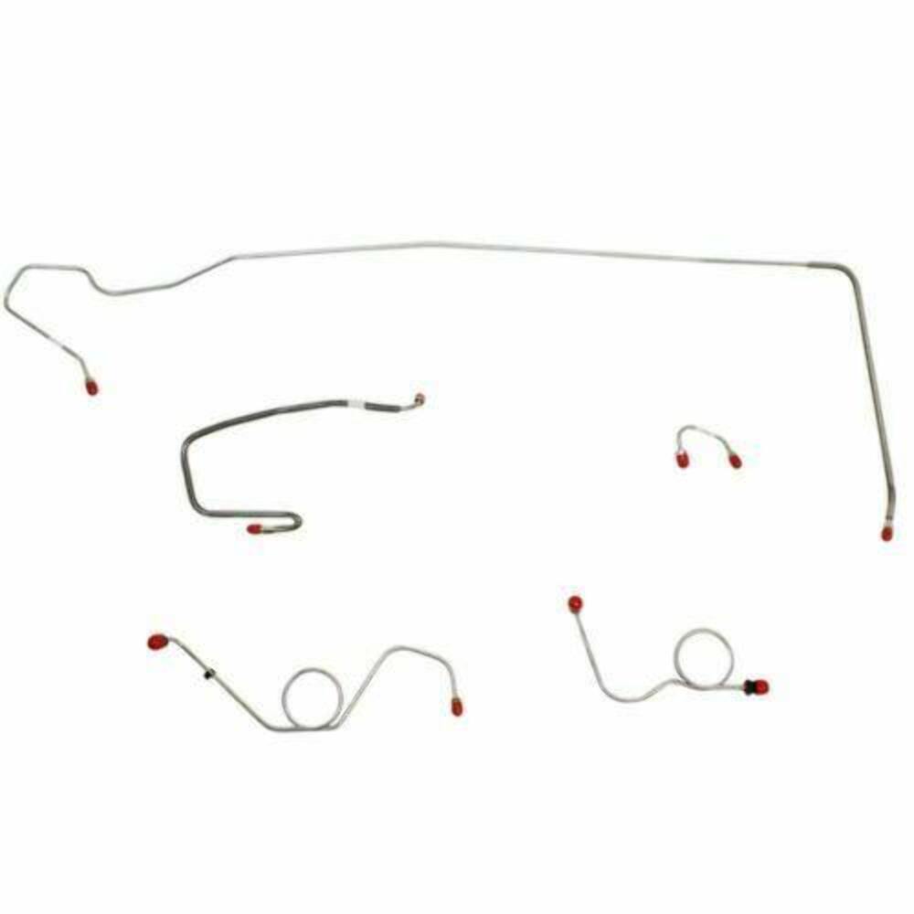 1971 Dodge Challenger Front Brake Line Kit Power Disc Brakes EKT7103OM - Front Lines Car Part People
