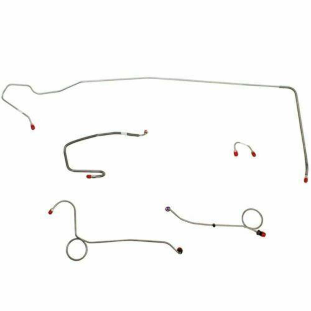 1971 Dodge Challenger Front Brake Line Kit Power Disc Brakes EKT7105OM - Front Lines Car Part People