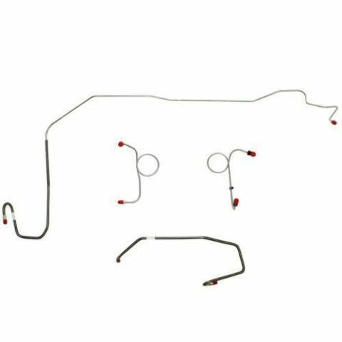 1972-73 Dodge Challenger Front Brake Line Kit Manual Disc Brakes - EKT7202OM