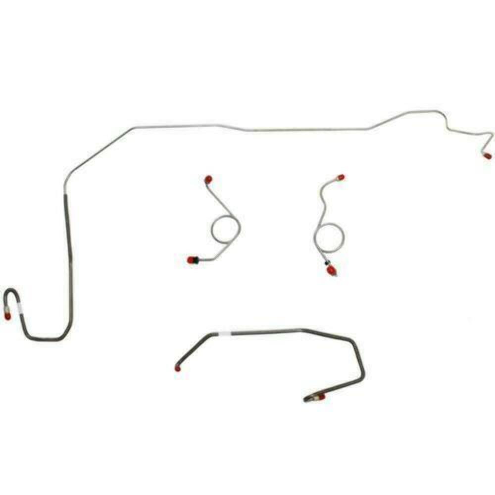 1972-73 Dodge Challenger Front Brake Line Kit Power Disc Brakes - EKT7203OM - Front Lines Car Part People