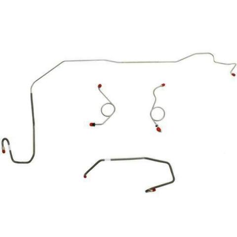 1972-73 Dodge Challenger Front Brake Line Kit Power Disc Brakes - EKT7203OM