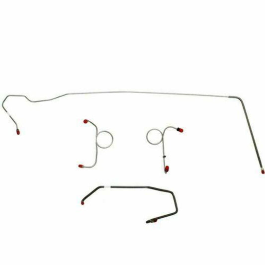 1972-73 Dodge Challenger Front Brake Line Kit Manual Disc Brakes - EKT7204SS - Front Lines Car Part People