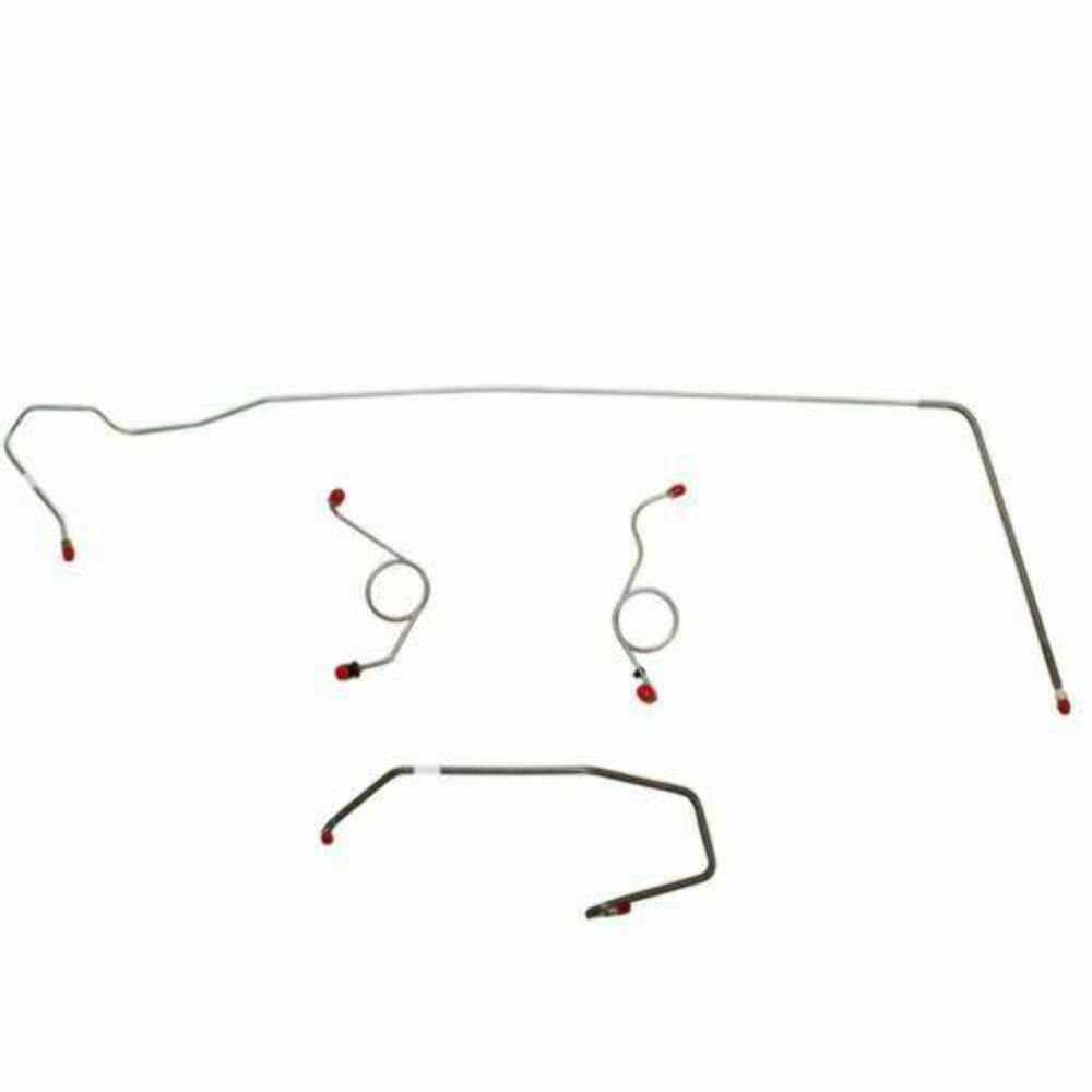 1972-73 Dodge Challenger Front Brake Line Kit Power Disc Brakes - EKT7205SS - Front Lines Car Part People