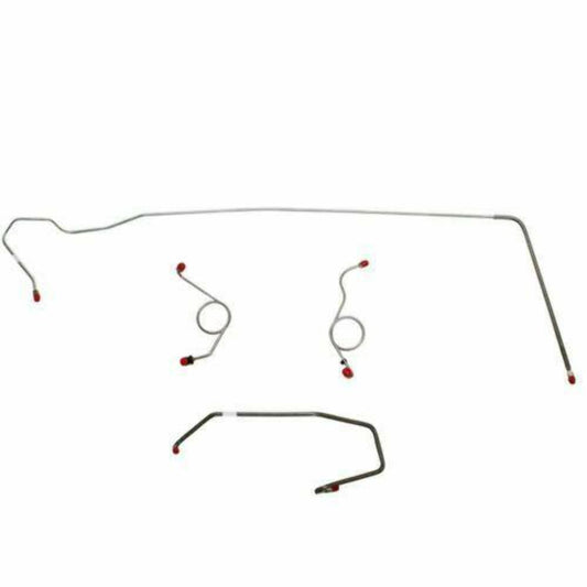 1972-73 Dodge Challenger Front Brake Line Kit Power Disc Brakes - EKT7205SS - Front Lines Car Part People