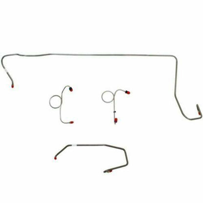 1974 Dodge Challenger Front Brake Line Kit Manual Disc Brakes - EKT7402SS - Front Lines Car Part People