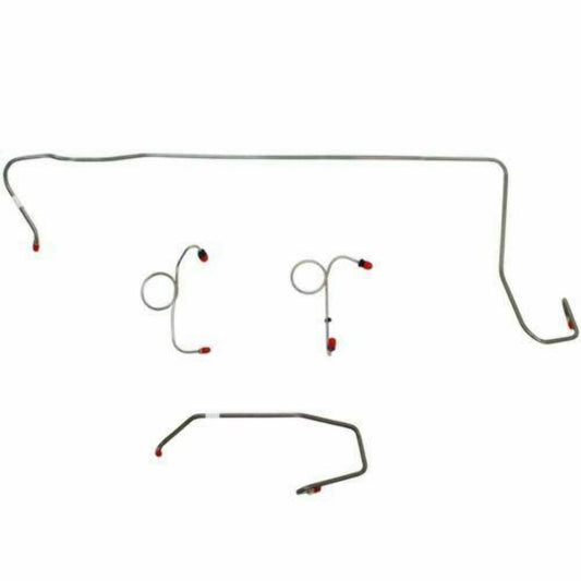 1974 Dodge Challenger Front Brake Line Kit Manual Disc Brakes - EKT7402SS - Front Lines Car Part People