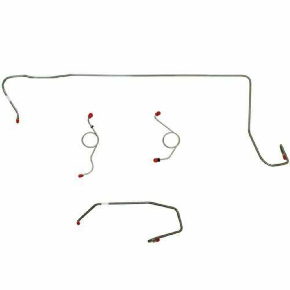 1974 Dodge Challenger Front Brake Line Kit Power Disc Brakes EKT7403OM - Front Lines Car Part People