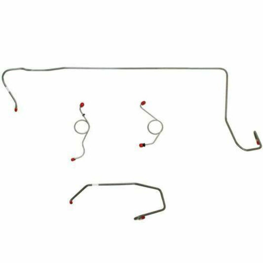 1974 Dodge Challenger Front Brake Line Kit Power Disc Brakes EKT7403OM - Front Lines Car Part People