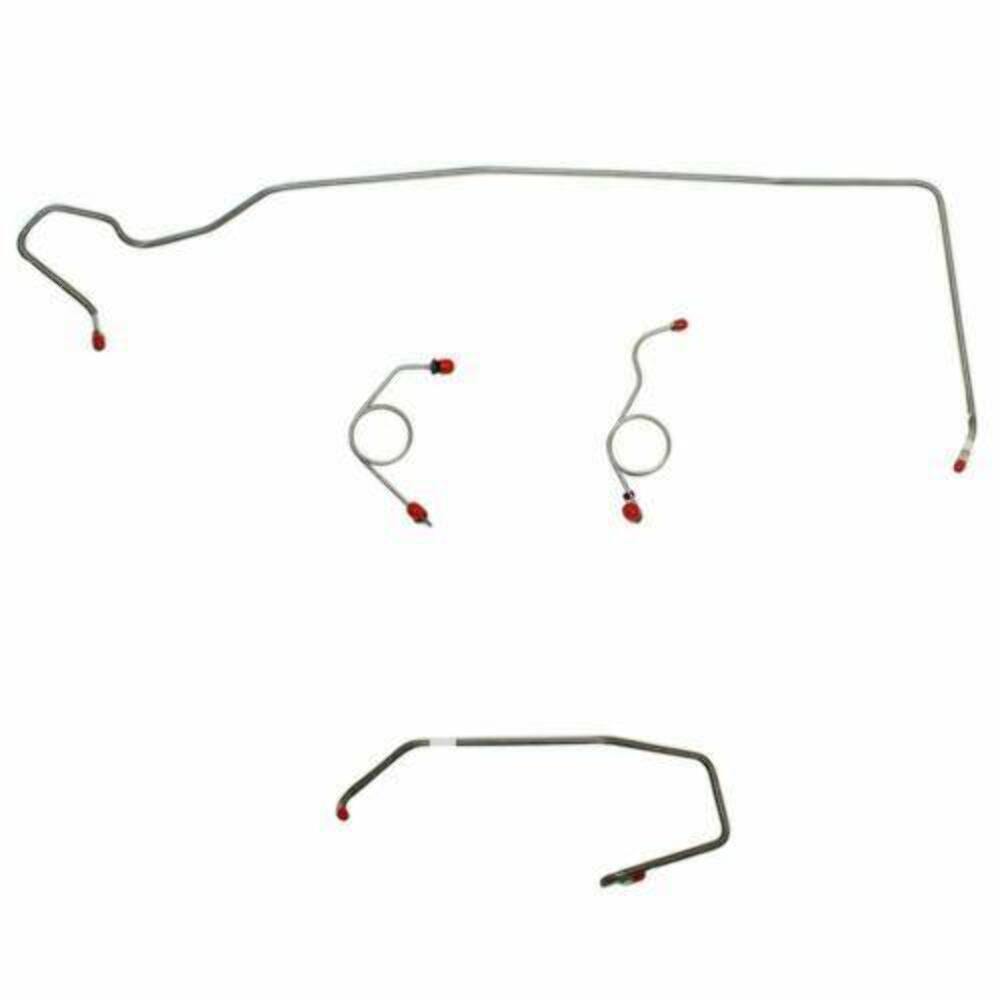1974 Dodge Challenger Front Brake Line Kit Power Disc Brakes - EKT7405SS - Front Lines Car Part People