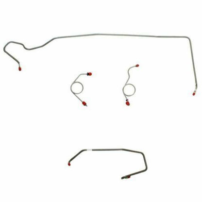 1974 Dodge Challenger Front Brake Line Kit Power Disc Brakes - EKT7405SS - Front Lines Car Part People