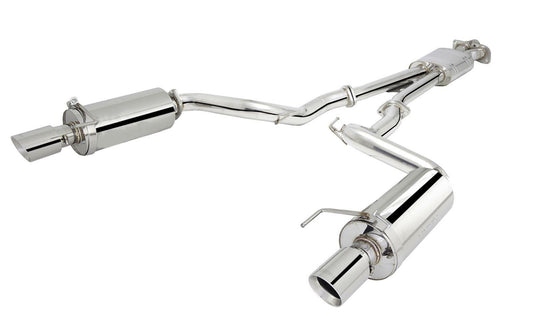 XFORCE Exhaust ES-FM17-CBS - 304 SS Cat-Back Exhaust System w/ Split Rear Exit