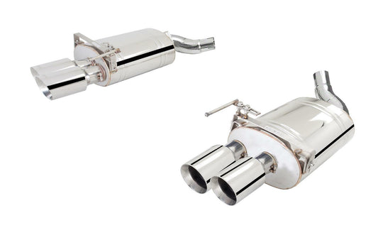 XFORCE Exhaust ES-FM18-ABS - SS Axle-Back Exhaust System w/ Quad Rear Exit