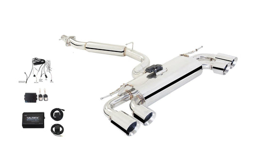 XFORCE Exhaust ES-VW09-VMKSB-CBS Varex 304 SS Cat-Back Exhaust w/Quad Rear Exit