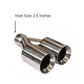 Dual Round Double Wall Straight Cut Tip Stainless Steel-ET-0251