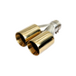 Dual Round Double Wall Straight Cut Tip Powered Coat Miami Gold-ET-0251MG