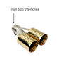Dual Round Double Wall Straight Cut Tip Powered Coat Miami Gold-ET-0251MG
